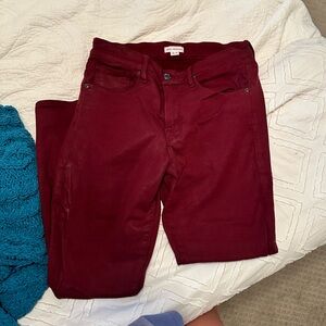 Good American Jeans Burgundy